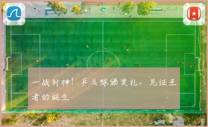 一战封神！乒乓球颁奖礼，见证王者的诞生